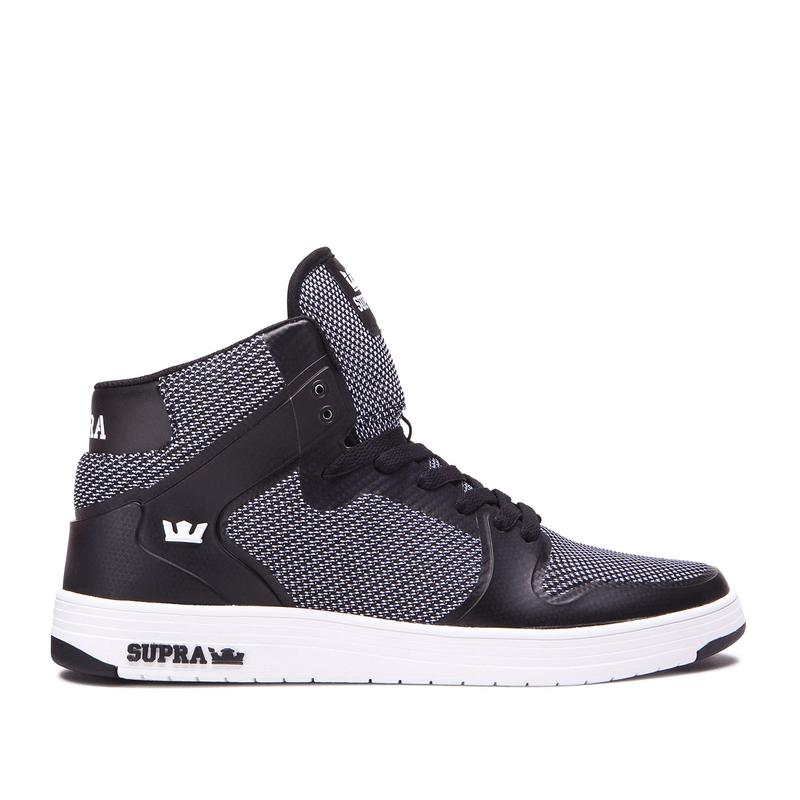 Buty Supra VAIDER 2.0 - Sneakersy Wysokie Damskie - Czarne / Szare (TDJU-04589)